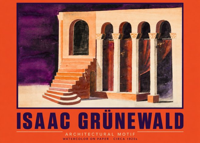 Isaac Grünewald Architectural Motif I No2 - Plakat