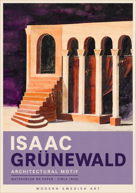 Isaac Grünewald Architectural Motif I No6 - Plakat