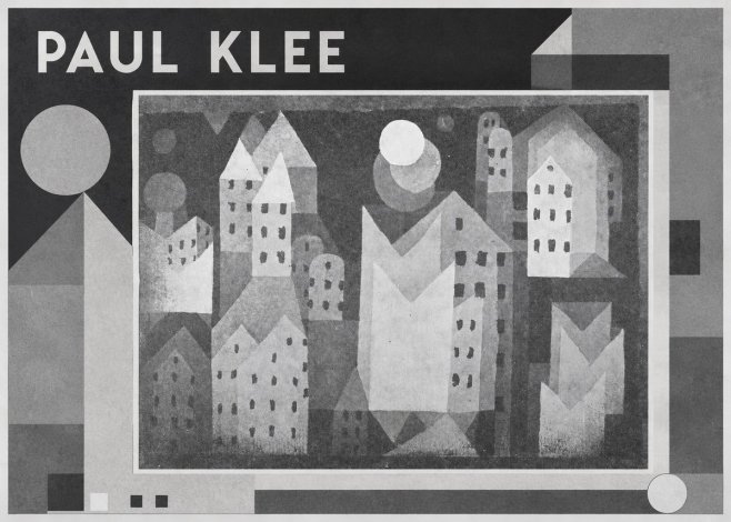 Paul Klee City of Churches No4 - Plakat