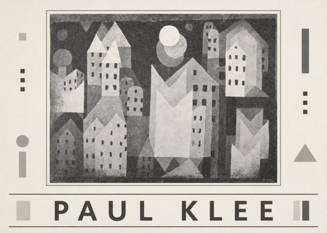 Paul Klee City of Churches No6 - Plakat