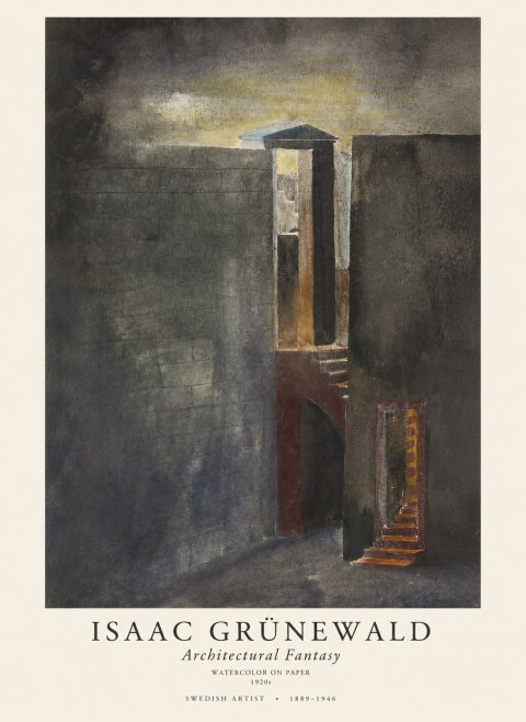 Isaac Grünewald Architectural Fantasy No1 - Plakat
