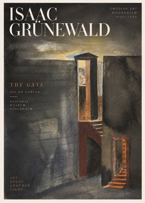 Isaac Grünewald Architectural Fantasy No5 - Plakat