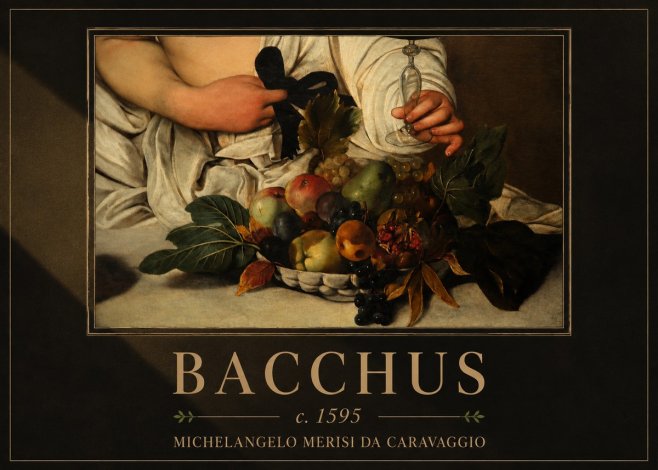 Michelangelo Merisi da Caravaggio Bacchus II No4 - Plakat