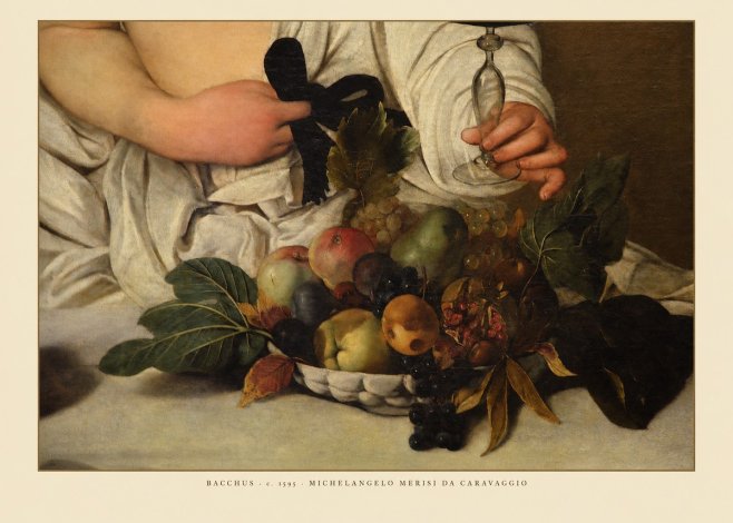 Michelangelo Merisi da Caravaggio Bacchus II No6 - Plakat
