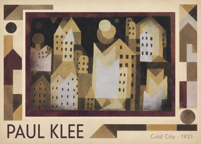 Paul Klee Cold City No1 - Plakat