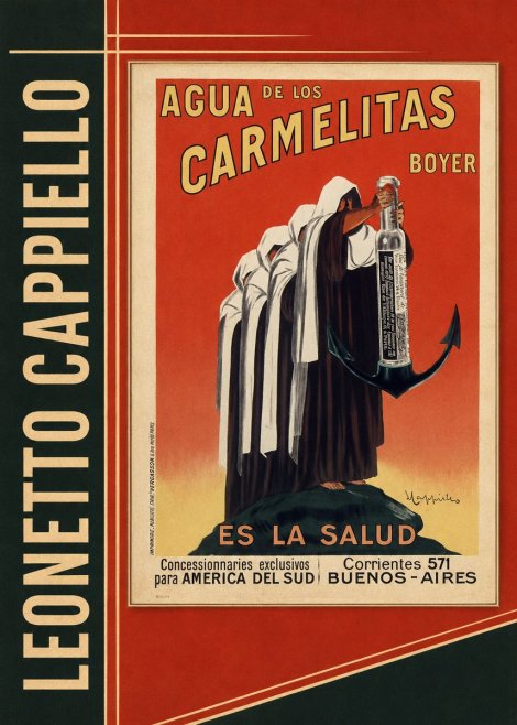 Leonetto Cappiello Agua De Los Carmelitas Boyer No2 - Plakat