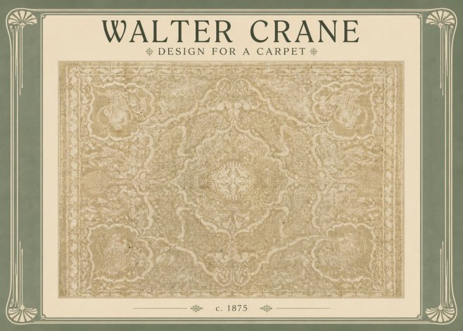 Walter Crane Design for a Carpet No4 - Plakat
