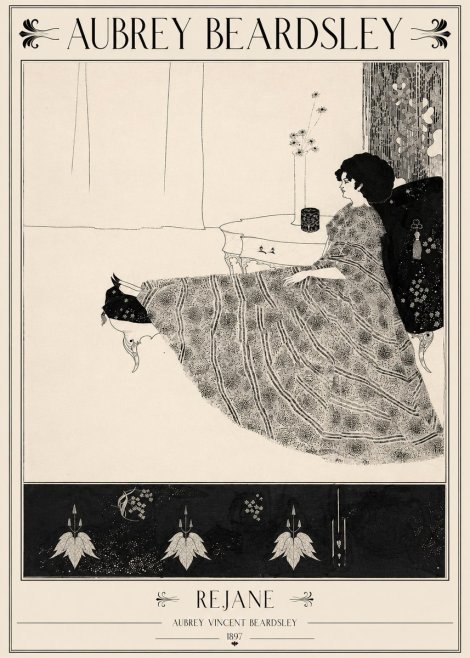 Aubrey Beardsley Rejane II No2 - Plakat