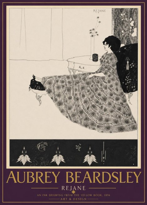 Aubrey Beardsley Rejane II No6 - Plakat