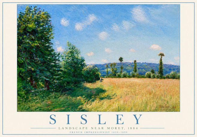 Sisley Landscape Near Moret, 1884 No6 - Plakat