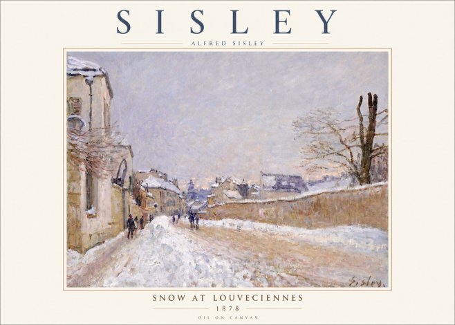 Sisley Snow at Louveciennes No3 - Plakat