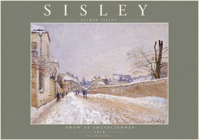 Sisley Snow at Louveciennes No4 - Plakat