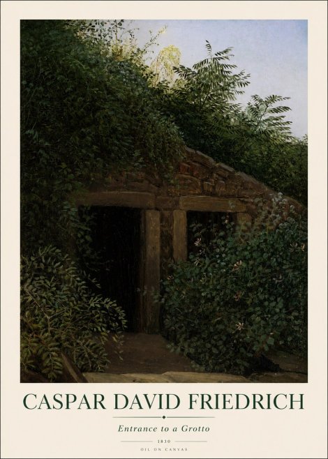 Caspar David Friedrich Entrance to a Grotto No1 - Plakat