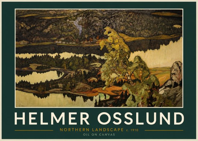 Helmer Osslund Northern Landscape No2 - Plakat