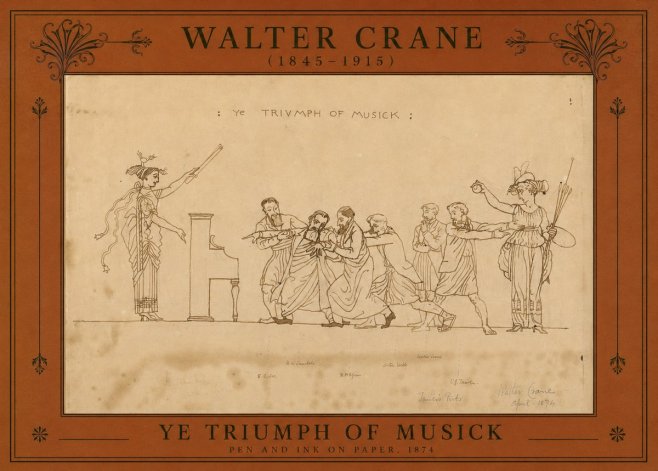 Walter Crane Ye Triumph of Musick No2 - Plakat