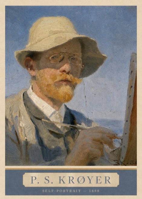 P.S. Krøyer Self-portrait III No3 - Plakat