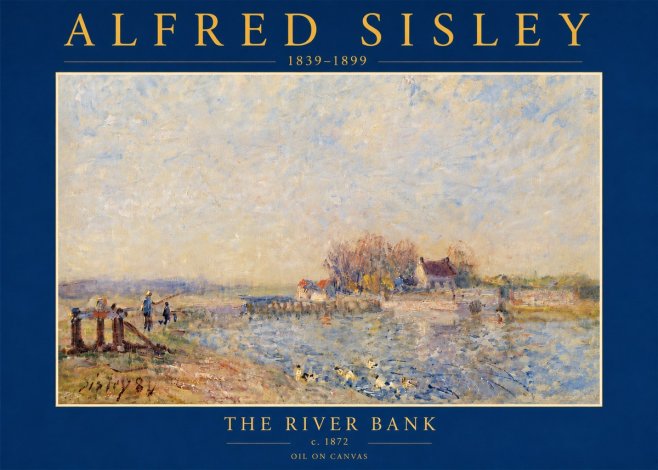 Sisley The River Bank I No5 - Plakat
