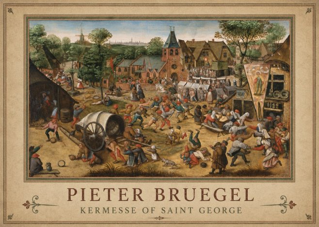 Pieter Bruegel Kermesse of Saint George No1 - Plakat