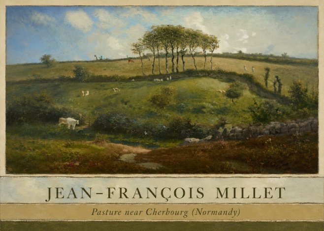 Jean-François Millet Pasture Near Cherbourg (Normandy) No3 - Plakat