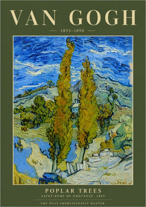 Van Gogh Poplar Trees No6 - Plakat