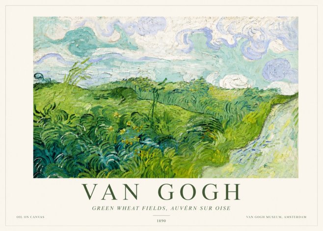 Van Gogh Green Wheat Fields, Auvern Sur Oise No3 - Plakat