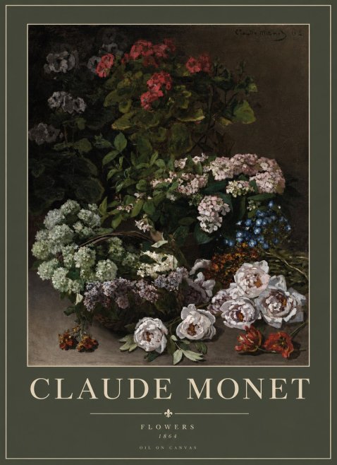 Monet Flowers No2 - Plakat