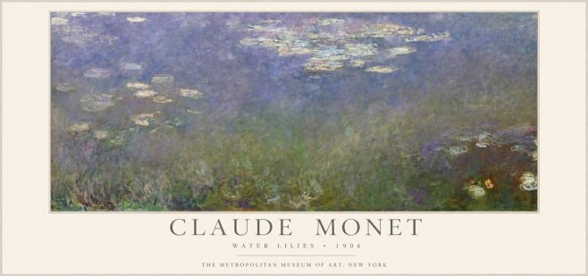 Monet Water Lilies - 1906 No1 - Plakat
