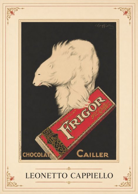 Leonetto Cappiello Chocolat Frigor No1 - Plakat