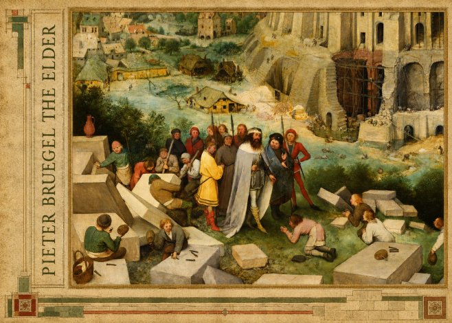 Pieter Bruegel The Tower of Babel XIV No2 - Plakat