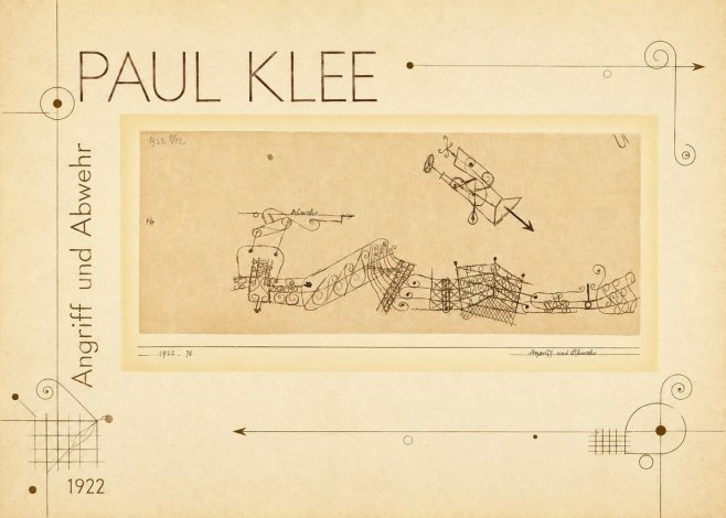 Paul Klee Angriff Und Abwehr No2 - Plakat