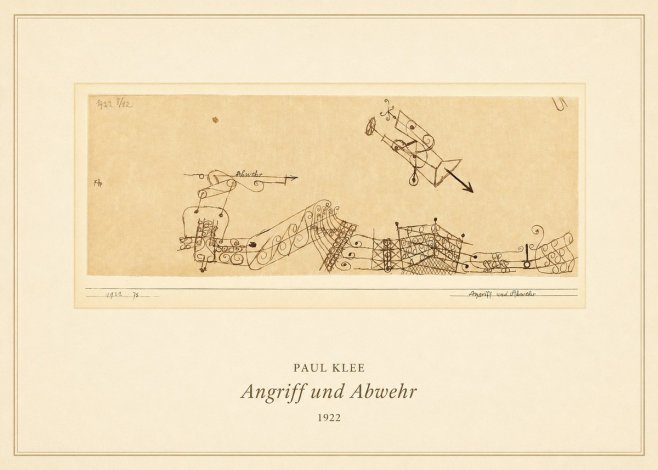 Paul Klee Angriff Und Abwehr No5 - Plakat