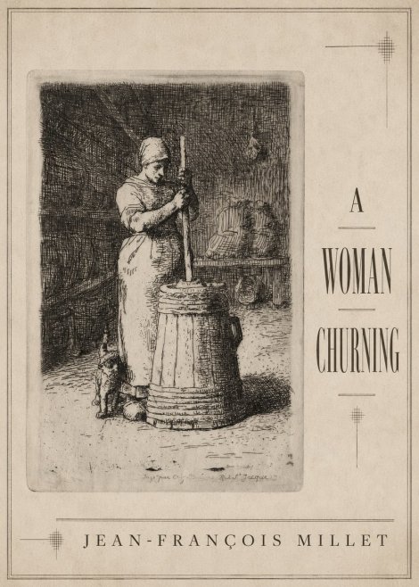 Jean-François Millet A Woman Churning No3 - Plakat