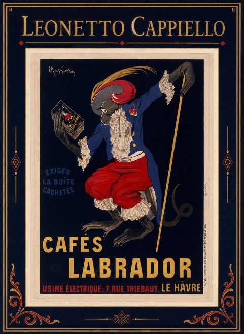 Leonetto Cappiello Cafés Labrador No1 - Plakat