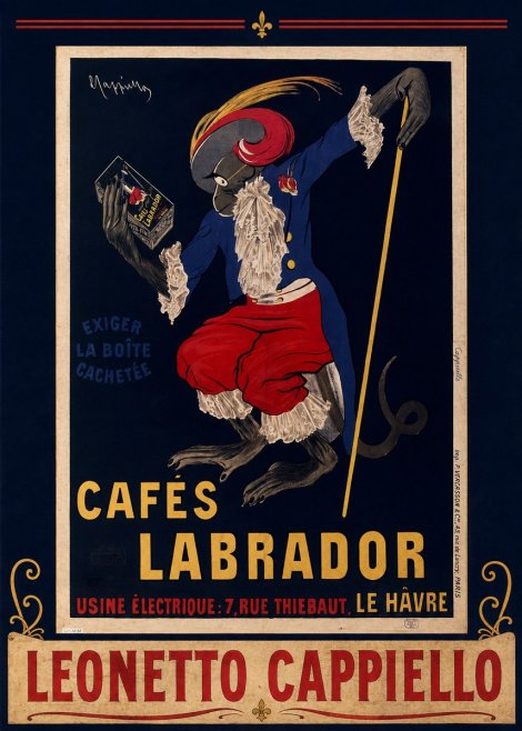 Leonetto Cappiello Cafés Labrador No3 - Plakat