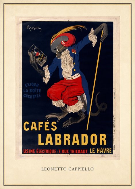 Leonetto Cappiello Cafés Labrador No4 - Plakat