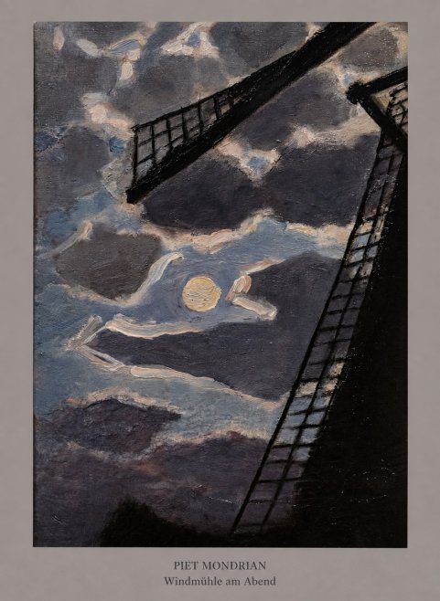 Piet Mondrian Windmühle Am Abend II No5 - Plakat