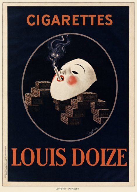Leonetto Cappiello Cigarettes Louis Doize No6 - Plakat