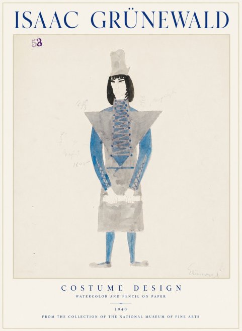 Isaac Grünewald Costume Design X No1 - Plakat