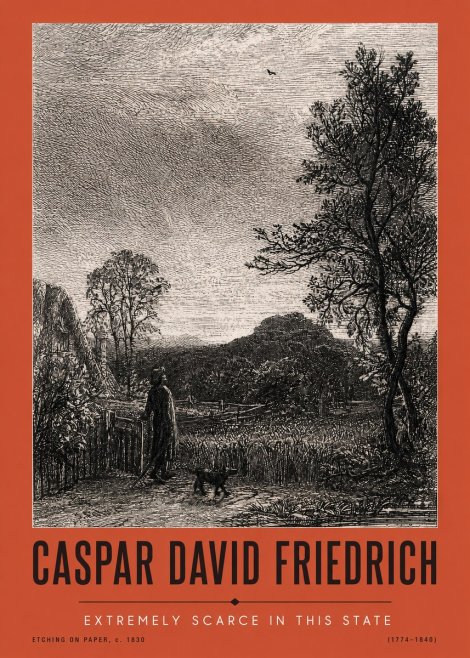 Caspar David Friedrich Extremely Scarce in This State No2 - Plakat