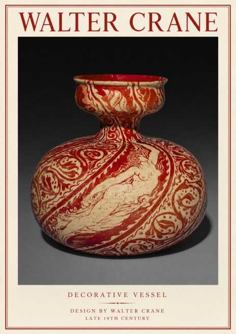Walter Crane Decorative Vessel No1 - Plakat