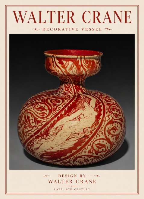 Walter Crane Decorative Vessel No6 - Plakat