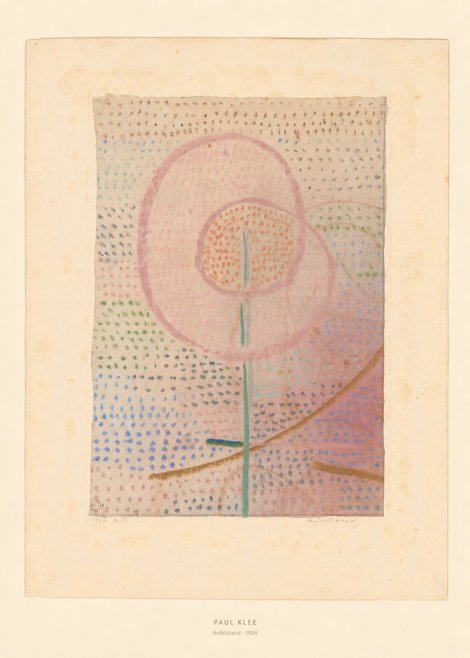 Paul Klee Aufblühend No5 - Plakat
