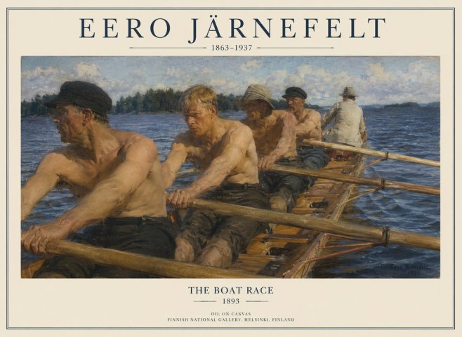 Eero Järnefelt The Boat Race No1 - Plakat
