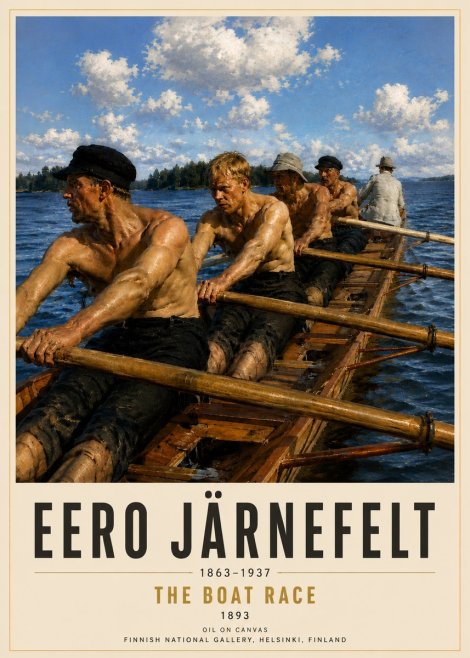 Eero Järnefelt The Boat Race No5 - Plakat