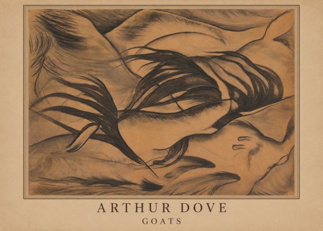 Arthur Dove Goats No3 - Plakat