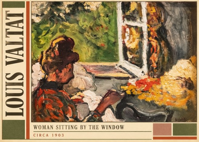 Louis Valtat Woman Sitting by the Window No2 - Plakat
