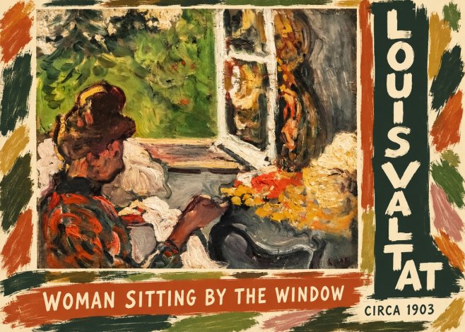 Louis Valtat Woman Sitting by the Window No5 - Plakat