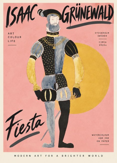 Isaac Grünewald Fiesta No4 - Plakat