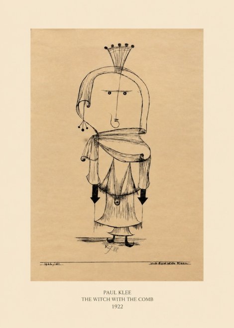 Paul Klee The Witch with the Comb No5 - Plakat