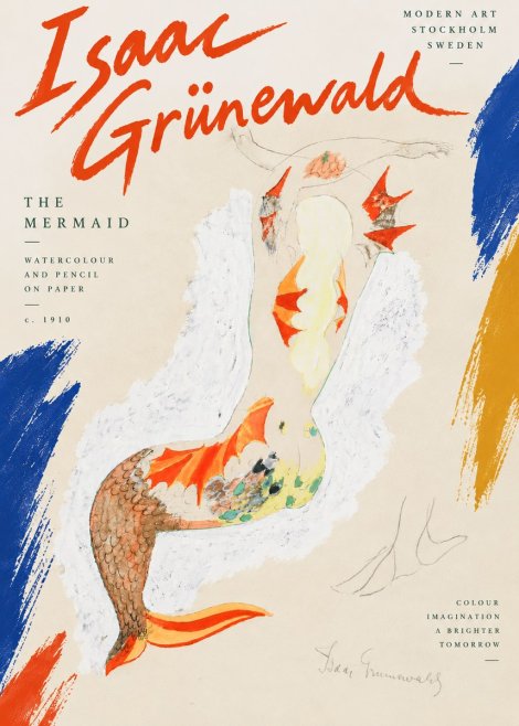 Isaac Grünewald The Mermaid No6 - Plakat